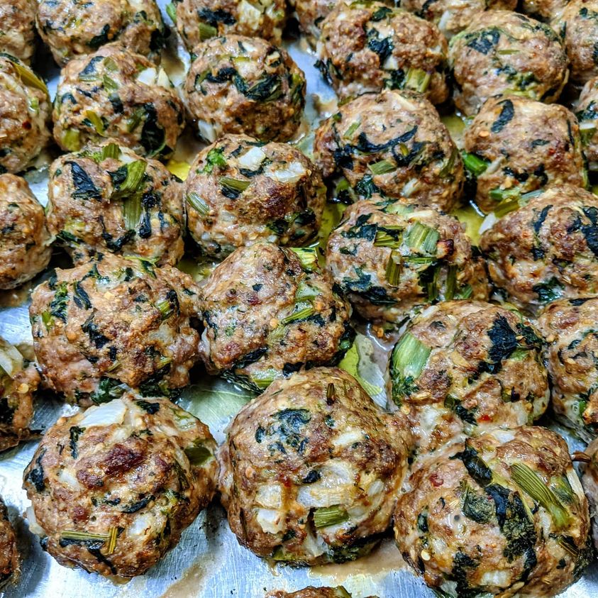 Spicy Broccoli Rabe Meatballs