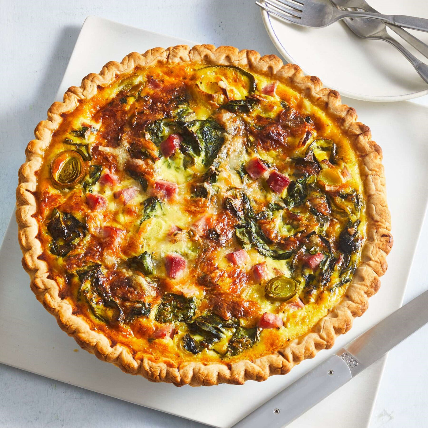 Ham & Leek Quiche