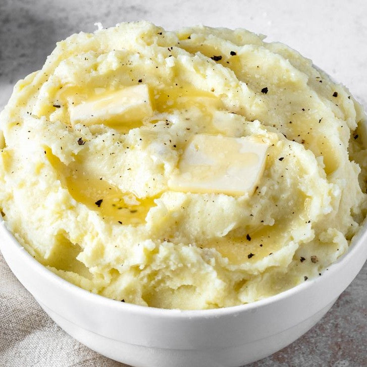 Classic Mashed Potatoes with Cream and Butter