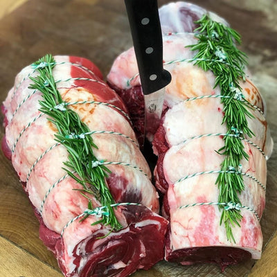 Rosemary Stuffed Leg of Lamb Roast